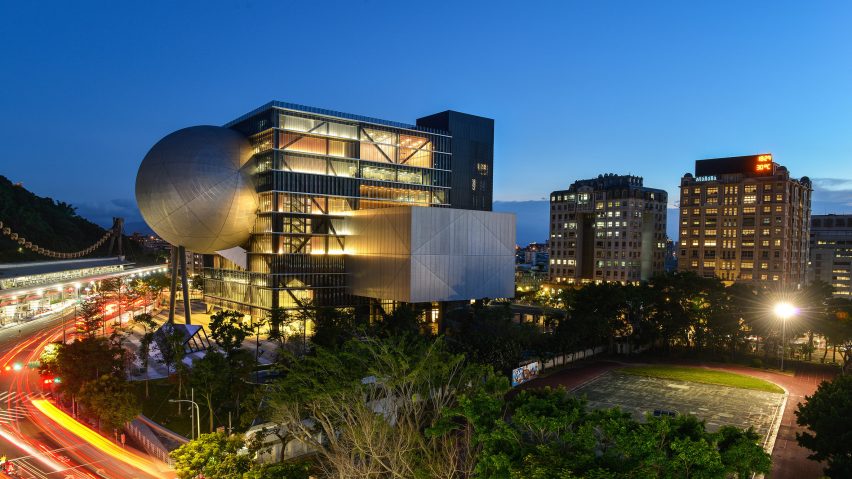 Night shot of Taipei Performing Arts Center