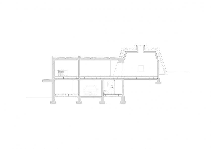 Section of Takamine-cho House