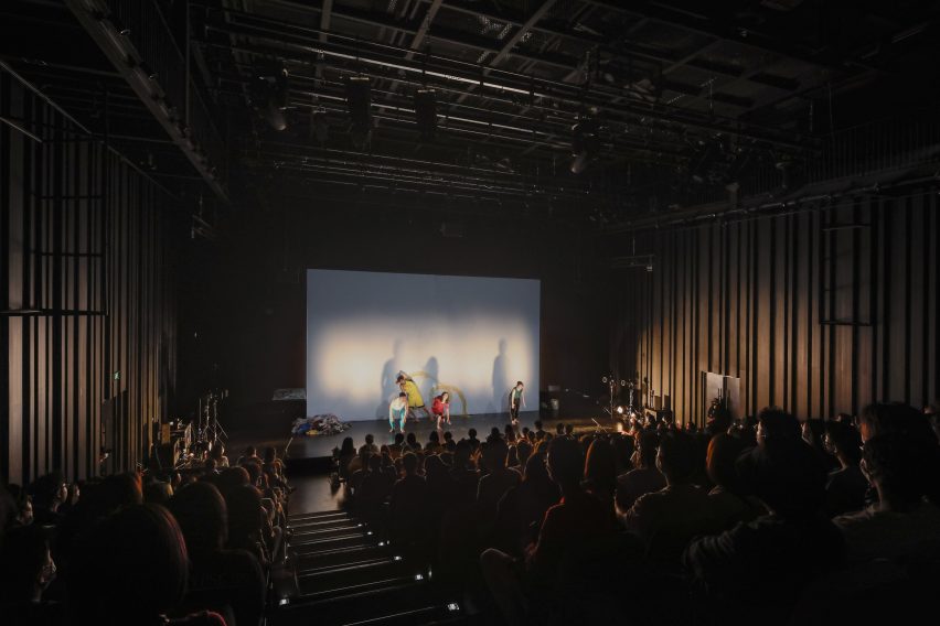 An indoor theatre stage