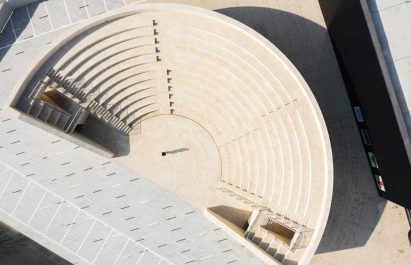 An aerial view of Aranya Theatre complex
