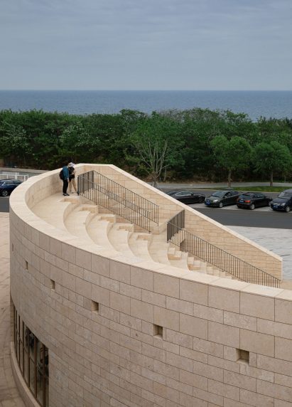 Aranya Theatre complex overlooks the sea
