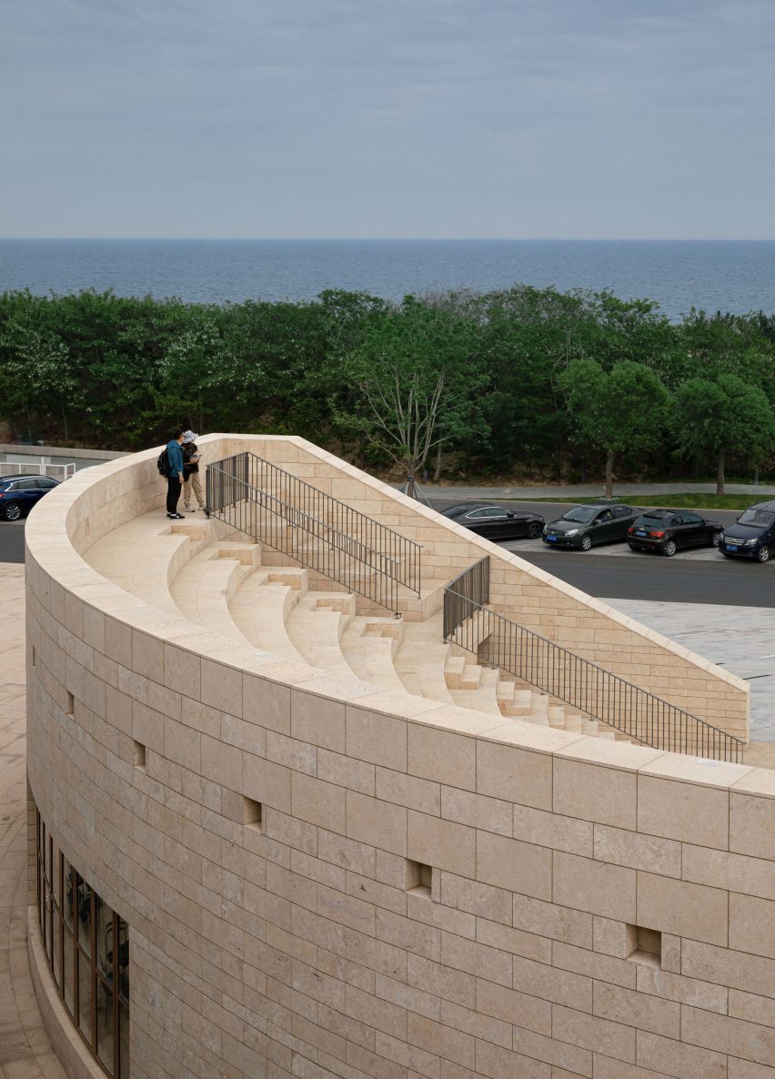 Aranya Theatre complex overlooks the sea
