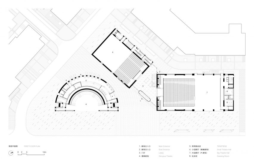 Aranya Theatre complex first floor plan