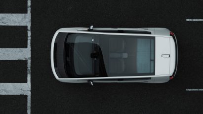 Glass roof of Arrival Car
