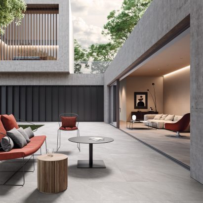 Ubik tiles used on an outdoor terrace