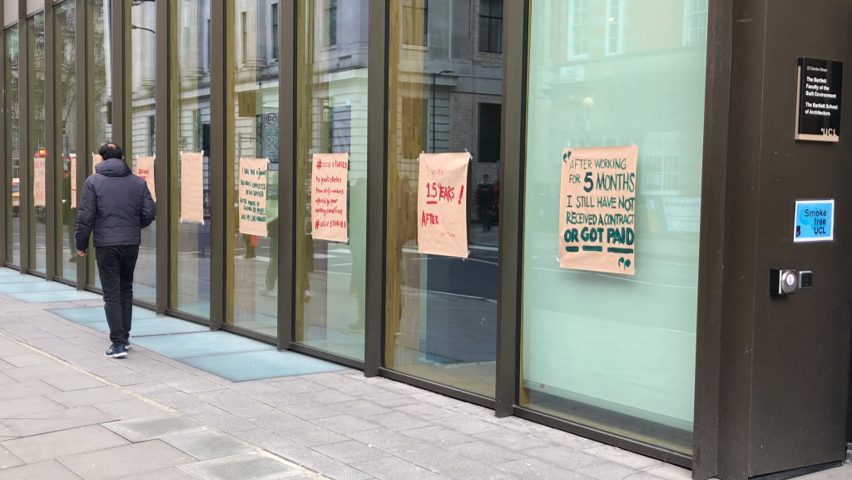 UCU strike at UCL in 2020