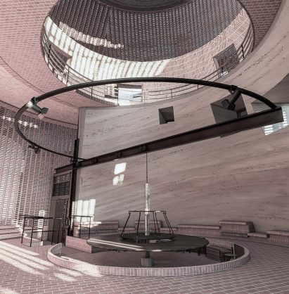 A render of 'Manual Land', where craft in Sydney is magnified