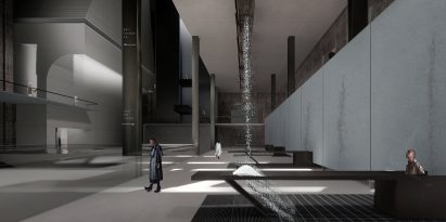 An interior render of the project Mesmeric, Sydney's first city island