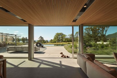 Sliding doors to Villa Aa terrace