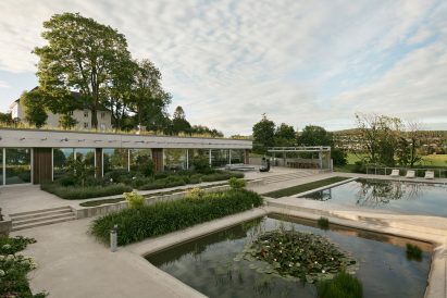 Pools outside Villa Aa in Norway