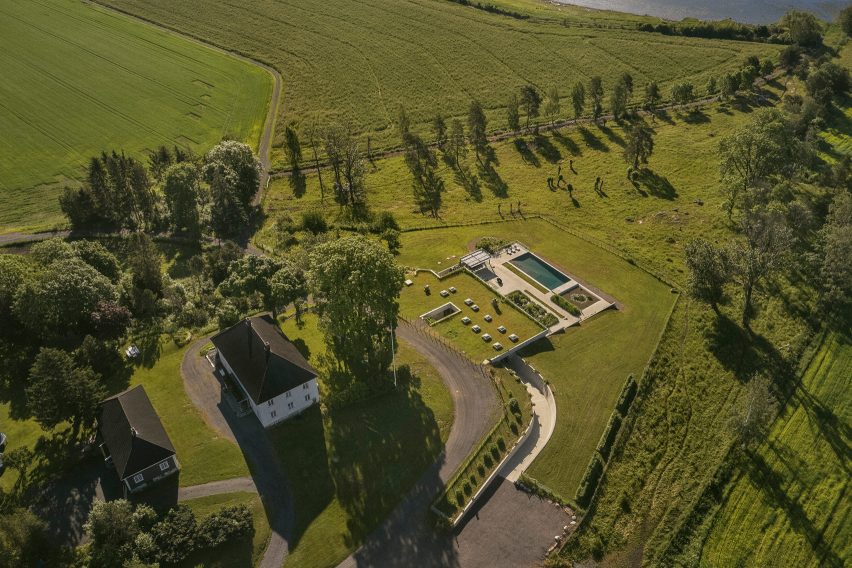 Aerial view of Villa Aa by CF Møller Architects