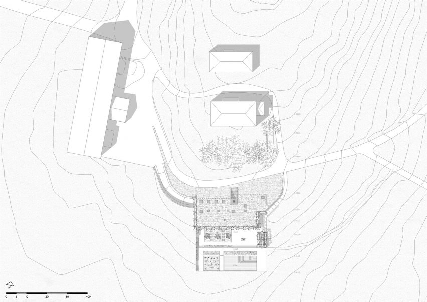 Site plan of Villa Aa by CF Møller Architects