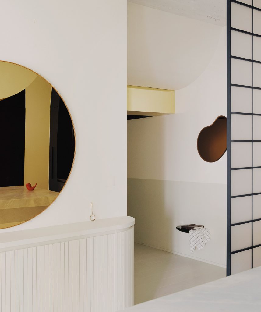 Interiors of The Whale apartment in Paris designed by Clément Lesnoff-Rocard