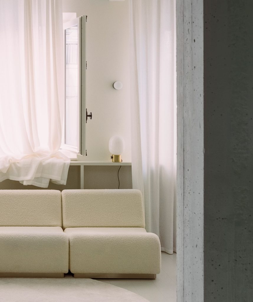 Interiors of The Whale apartment in Paris designed by Clément Lesnoff-Rocard