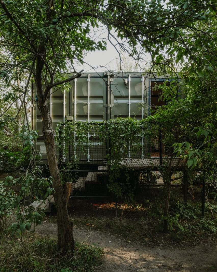 Portable Cabin is a shipping container home that was designed by Wiercinski Studio