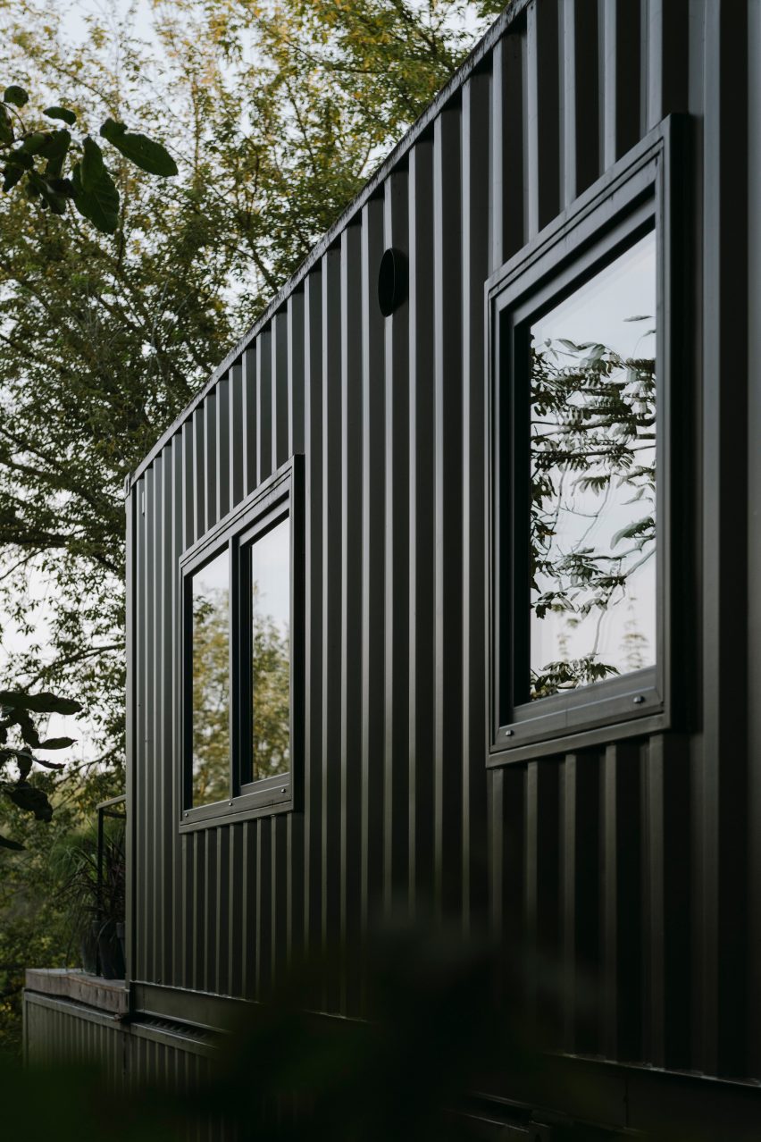Portable Cabin is a shipping container home that was designed by Wiercinski Studio