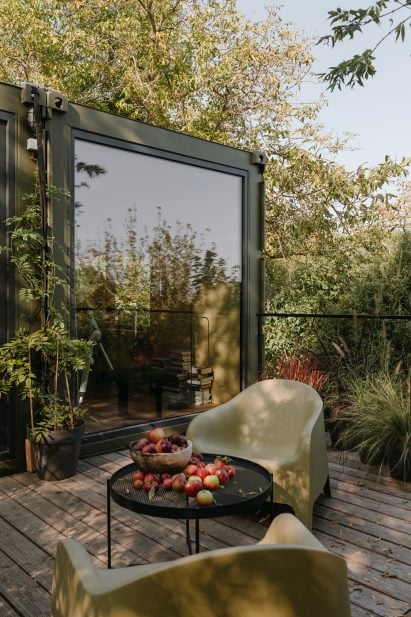 Image of a terrace area at Portable Cabin