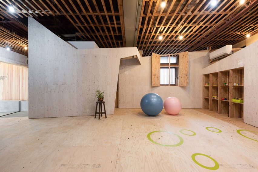Yoridoko employment centre in Japan features plywood interiors