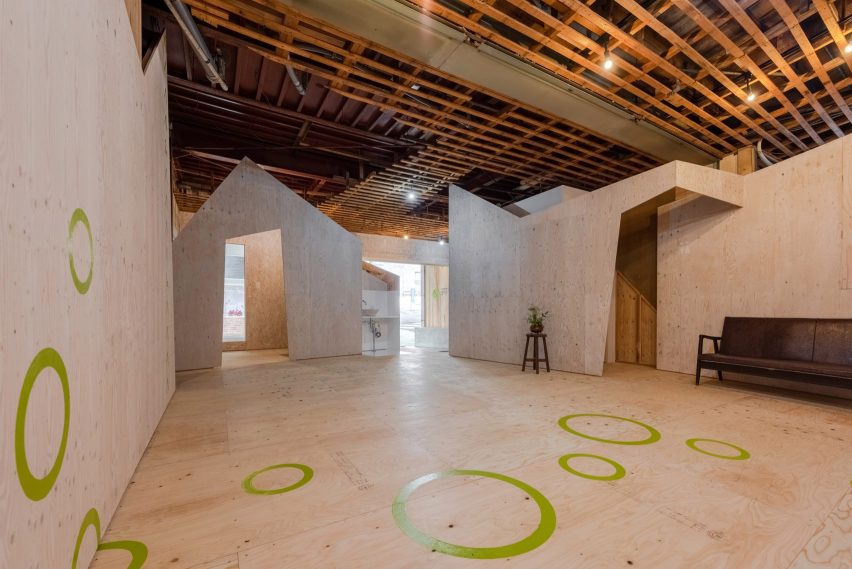 Yoridoko employment centre in Japan features plywood interiors