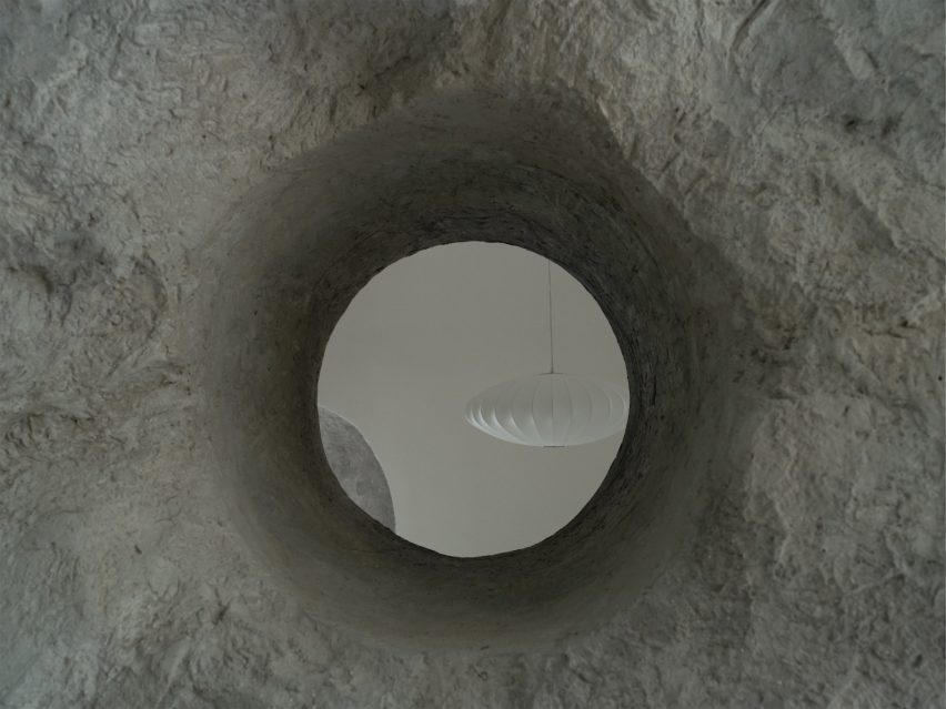 Interior of Zolaism Café in Aranya designed by B.L.U.E. Architecture Studio