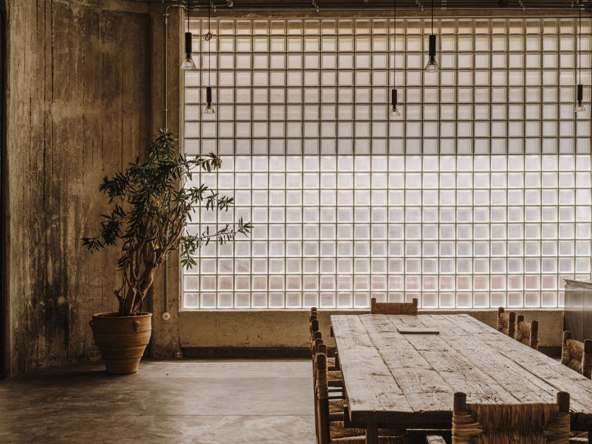 Studio Andrew Trotter design event space and penthouse inside Athens' 10AM Lofts