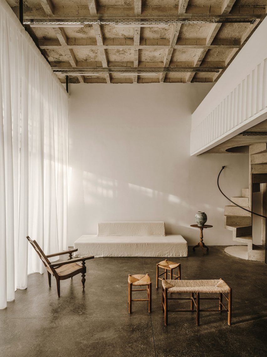 Studio Andrew Trotter design event space and penthouse inside Athens' 10AM Lofts