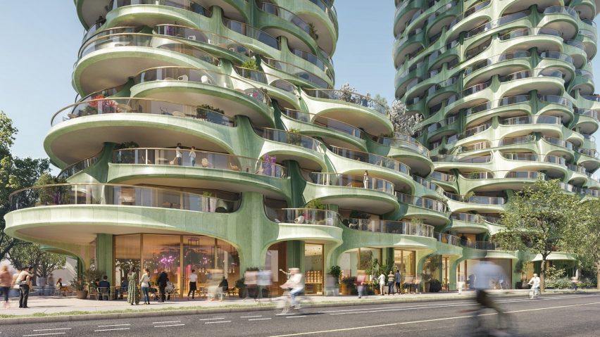 Green balconies of 1700 Alberni by Heatherwick Studio