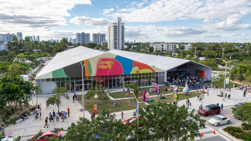Photo of the Design Miami tent