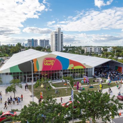 Photo of the Design Miami tent
