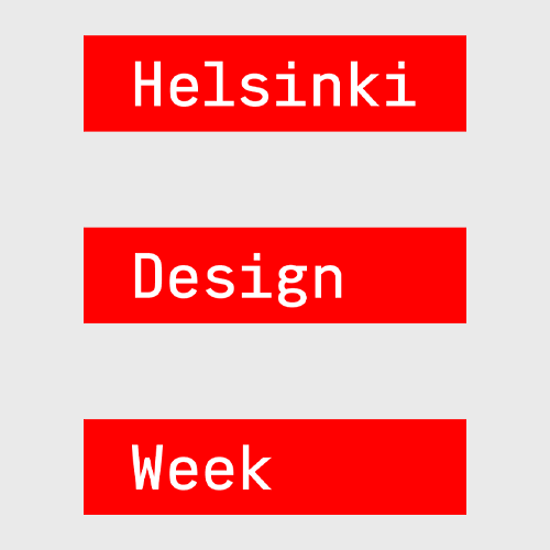 A photograph of the Helsinki Design Week logo