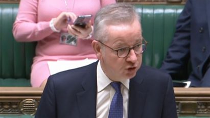 UK housing secretary Michael Gove