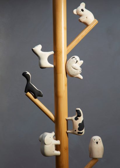 A photograph of small animal sculptures by T-Lab