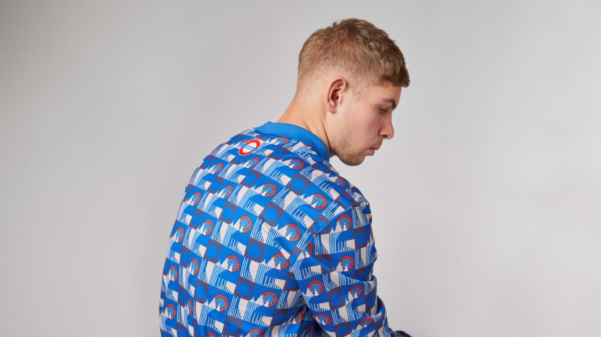 The back of the Adidas x TFL football shirt