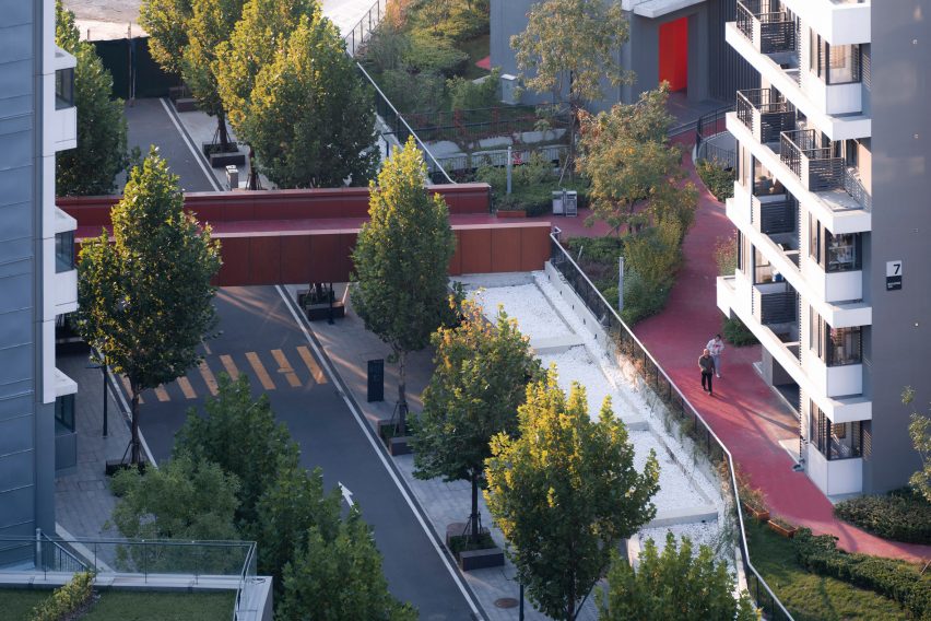 Greenery in Baiziwan housing complex