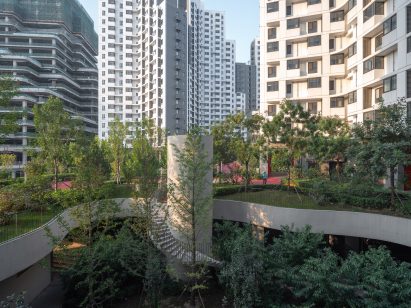 Green areas in Beijing housing development