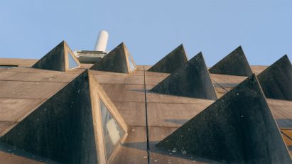Triangular windows of the Mäusebunker