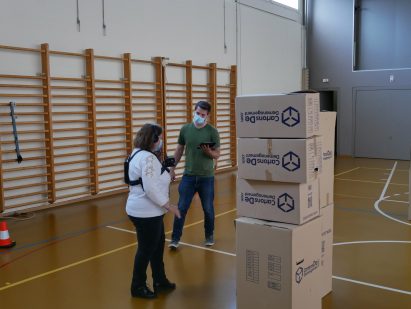 A woman testing Biped.ai