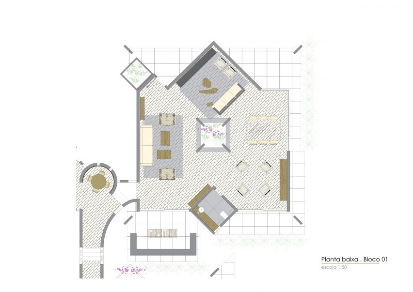 Ground floor block 1 floor plan
