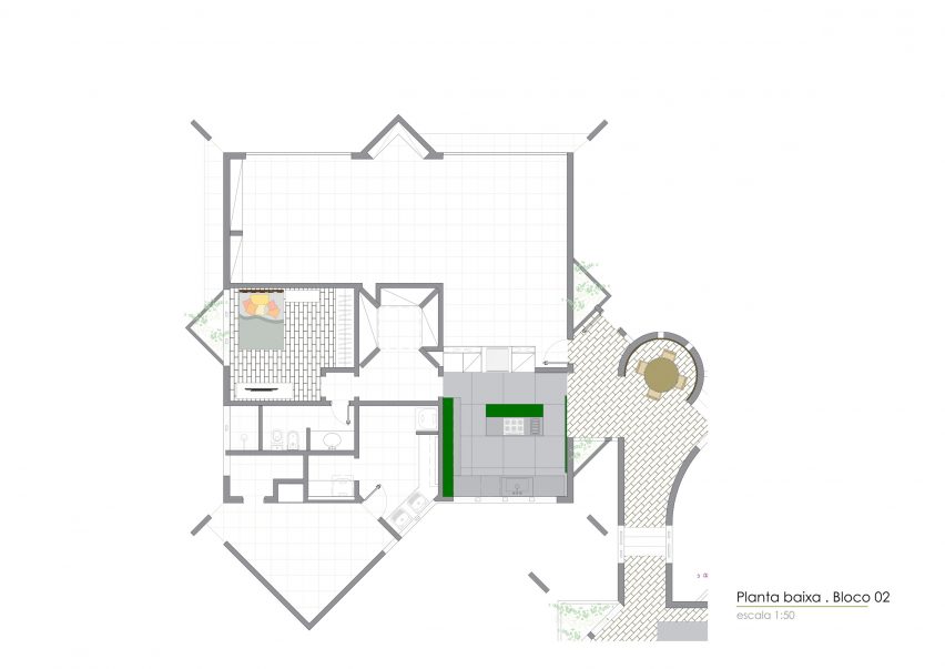 Ground floor block 2 floor plan