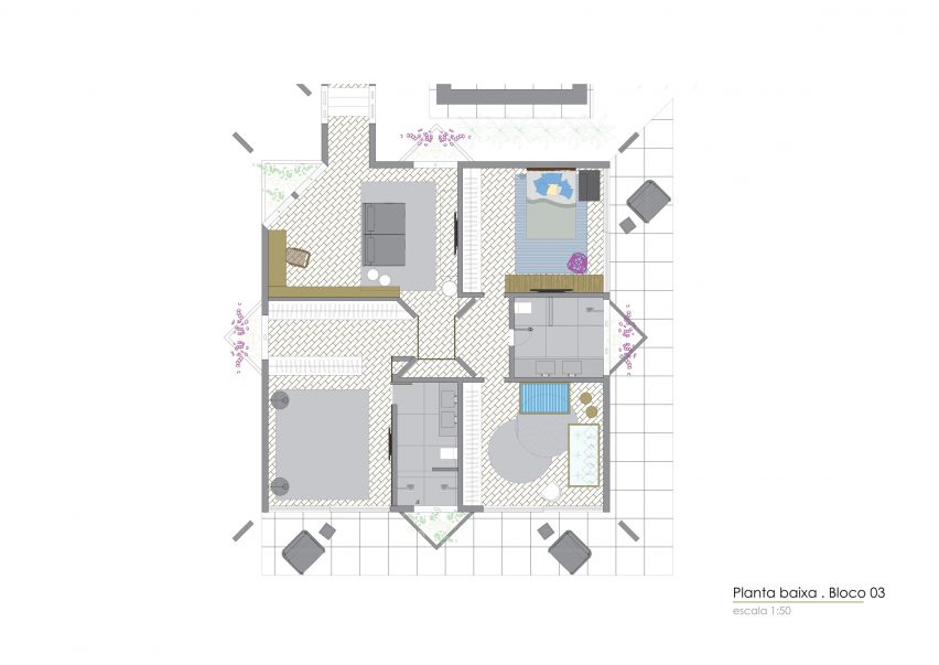 Ground floor block 3 floor plan
