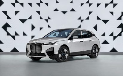 White version of BMW's colour-changing concept car at CES