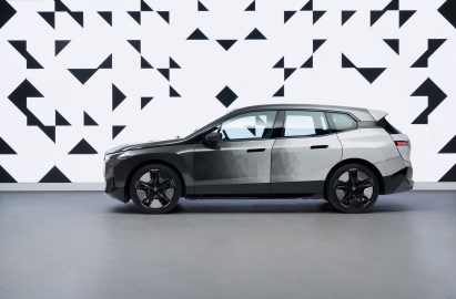 Half-black, half-white BMW iX Flow concept car