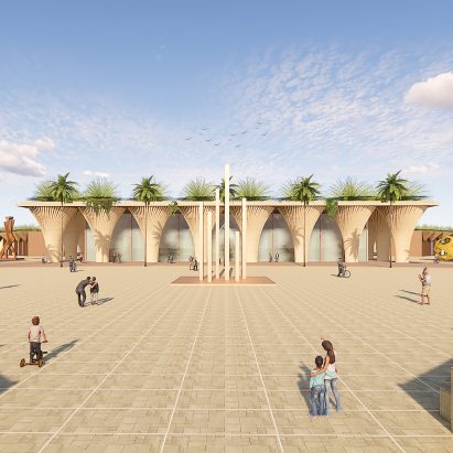 Valentino Gareri Atelier designs village made from 3D-printed cacao waste