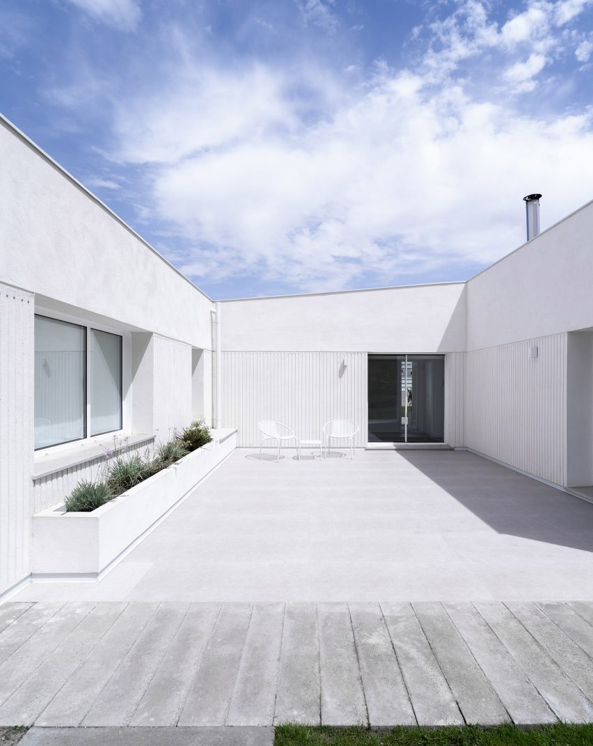 Courtyard of Spanish villa
