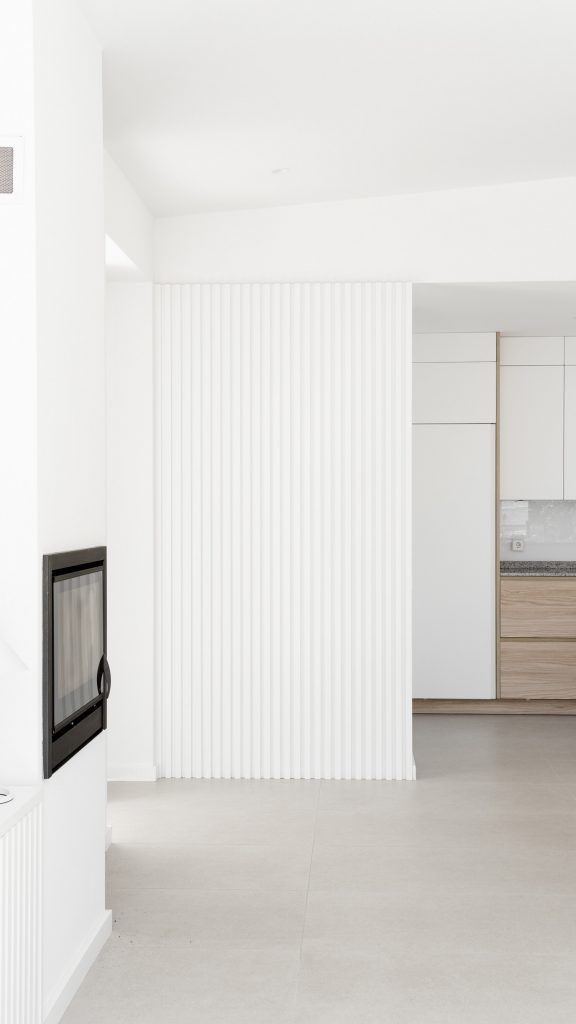 White-walled living space