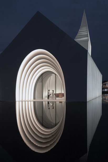 Back of Chamber Church in China
