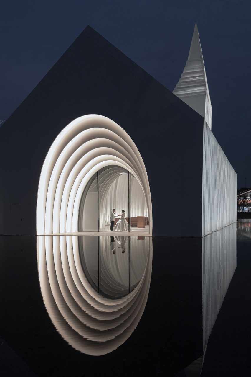 Back of Chamber Church in China