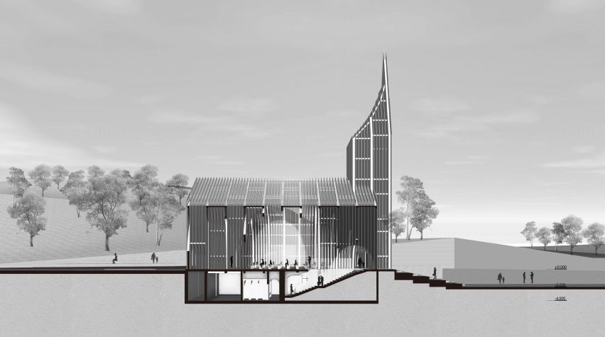 Plan for Chamber Church by Buro Ziyu Zhuang