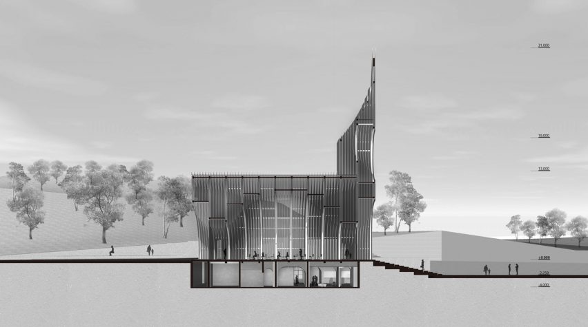 Plan for Chamber Church by Buro Ziyu Zhuang