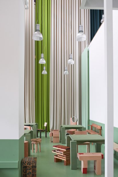 Interior of Connie-Connie cafe